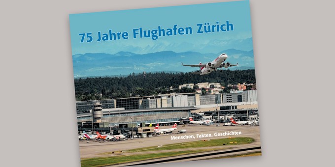 Zum Jubiläum gibt es auch ein Buch. Die spannende Geschichte des größten Schweizer Airports wird mit rund 50 Portraits von Flughafenmenschen, welche bereits in den Anfangsjahren dabei waren oder heute den Alltag des Airports prägen, erzählt. Weitere Beiträge widmen sich der Geschichte. Bestellbar ist es bei <a href="https://www.aeropublications.ch" target="_blank" rel="noopener">Aeropublications</a>.