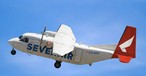 Eine Casa Aviocar C212 von Sevenair: Die Fluggesellschaft will fünf Maschinen des Typs verkaufen.