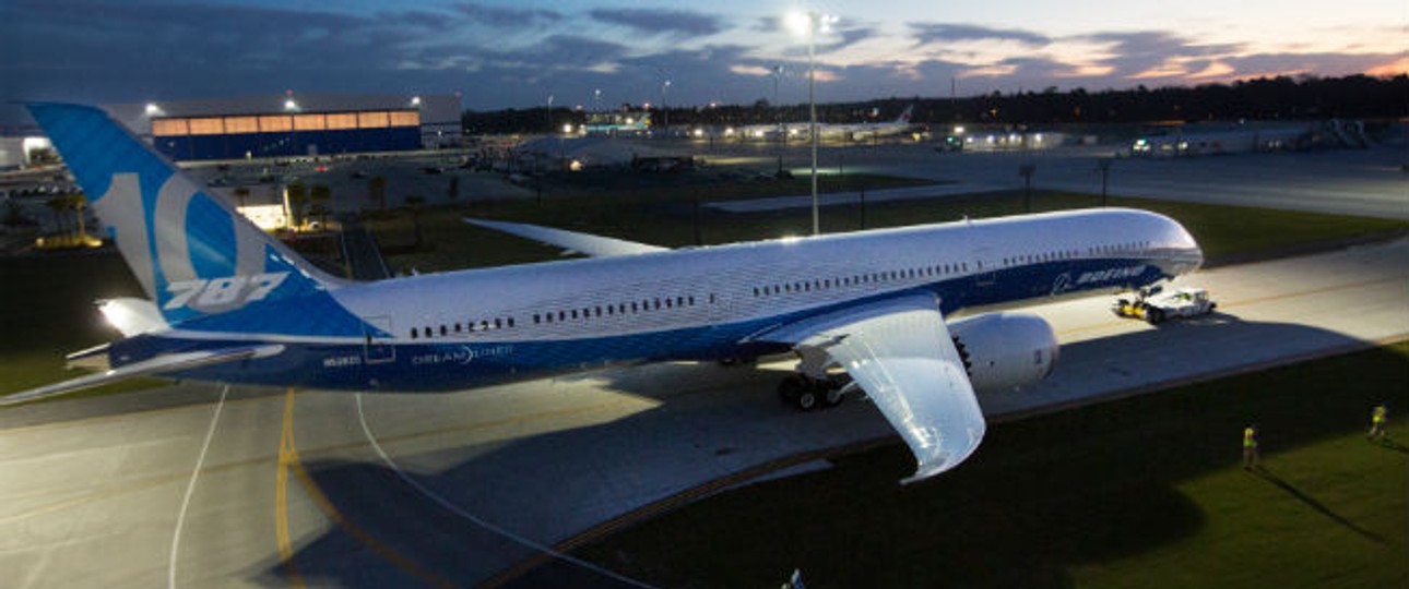 Die Boeing 787-10 ist etwas mehr als 68 Meter lang.