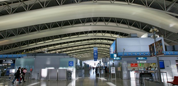Kansai International Airport: Beim Gepäck vorbildlich.