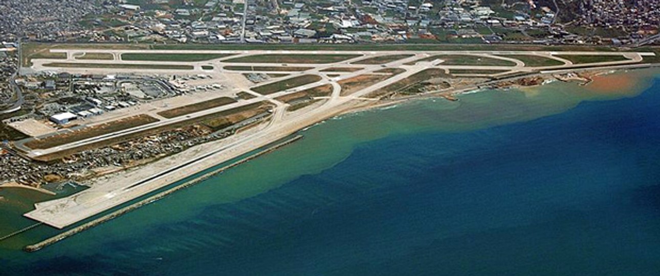 Flughafen Beirut aus der Luft: Die Lage ist angespannt.