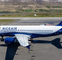 Airbus A319 von Niceair: Durfte keine Passagiere aus dem Vereinigten Königreich nach Island fliegen.