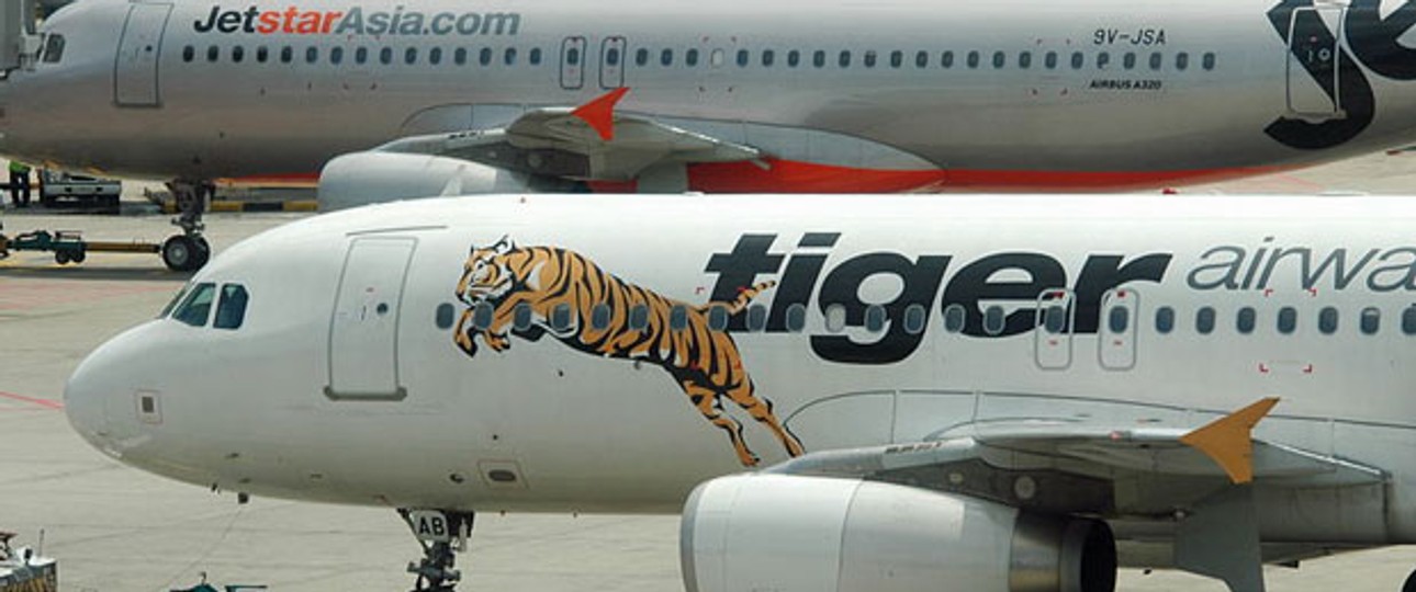 Tiger Airways: Wesentlich pünktlicher als Billig-Konkurrent Jetstar.