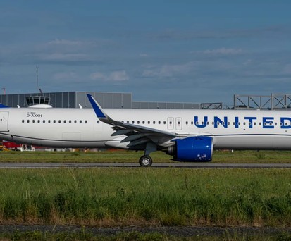 Airbus A321 Neo in United-Farben: Airbus hofft auf eine Chance.