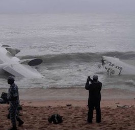 Das Wrack: Die Antonov An-26 gewann zu wenig Höhe.