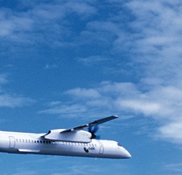 Bombardier Dash8-400: Kern der Flotte.