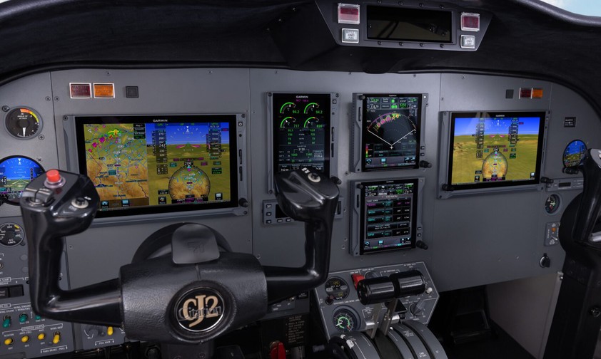 So sieht die neue Avionik für die Citation CJ2 aus: Der Einbau kann wahrscheinlich ab dem zweiten Quartal 2024 beginnen.