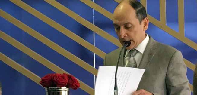 Qatar-Airways-Chef Al Baker bei der Präsentation der Zahlen: Er hat genug von der Kritik der Konkurrenten