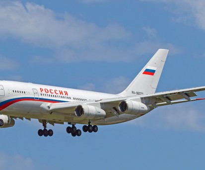 Eine Ilyushin Il-96 Russlands. Die Staatsflotte wird von Rossiya Airlines betrieben.