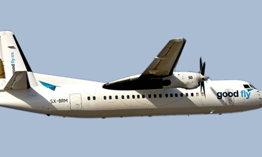 Fokker 50 in den Farben von Good Fly: Neue Ziele im Visier.
