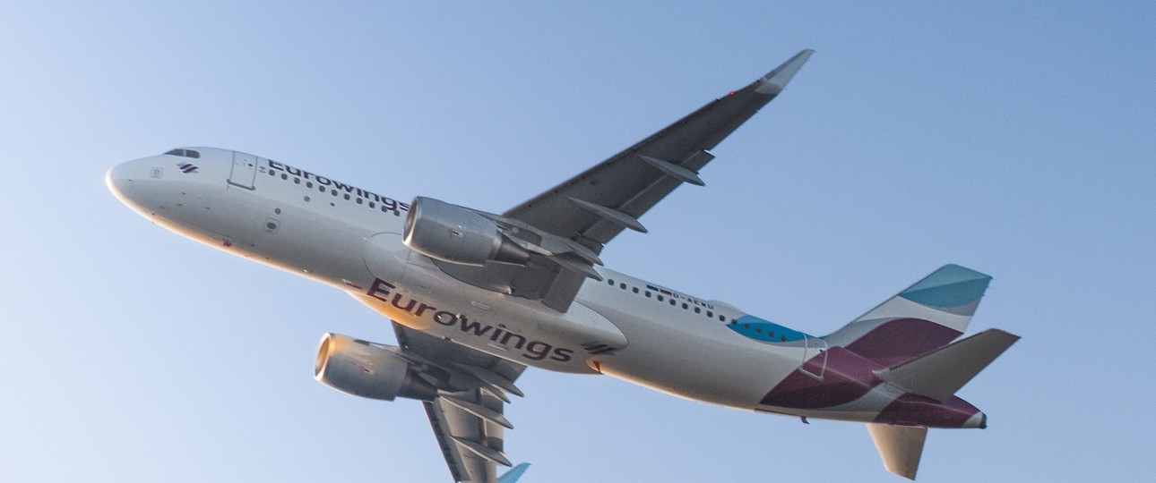 Airbus A320 von Eurowings: Solch ein Flugzeug erlebte den Tailstrike.