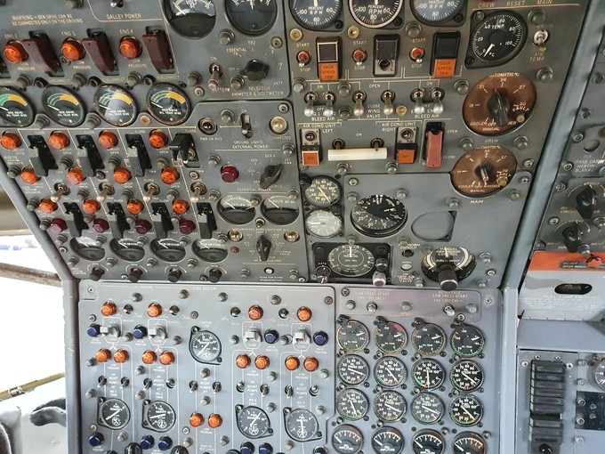 Ein Blick ins Cockpit.