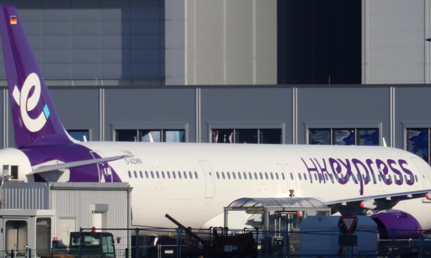 Der erste Airbus A321 Neo für HK Express: Trägt die neue Bemalung.