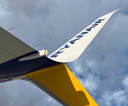 Winglet einer Boeing 737-800 von Ryanair: Die Wiener Flotte wird um 737 Max ergänzt.