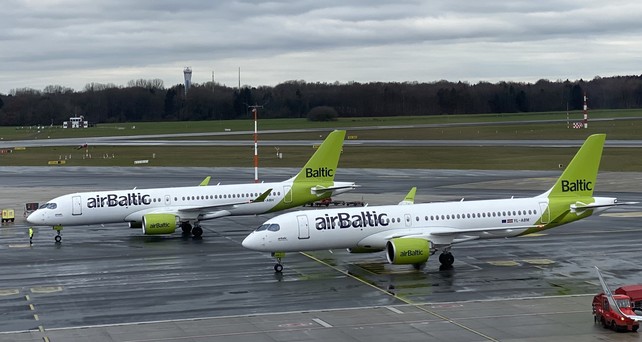 air baltic airbus a220 hamburg