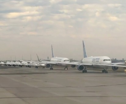 newark flugzeugschlange