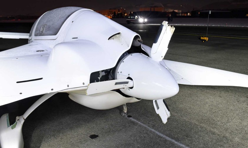 Gyroflug SC01 Speed Canard: Die Propellerblätter sind abgebrochen.