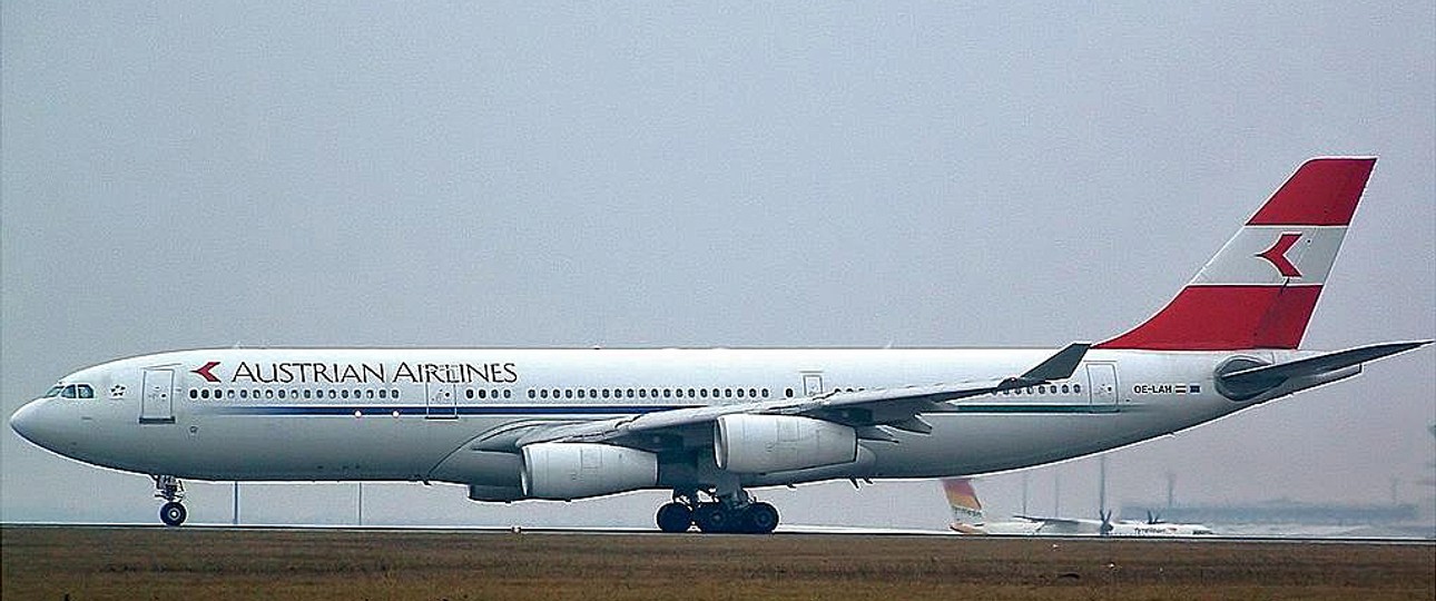 Ein Airbus A340-200 von Austrian Airlines: Die Maschine war von 1995 bis 2006 für die Österreicher im Einsatz. Jetzt wurde sie in den Iran verkauft.