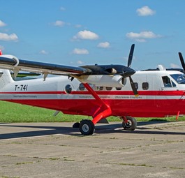 T-741: Die Twin Otter von Swisstopo ist vielbeschäftigt.