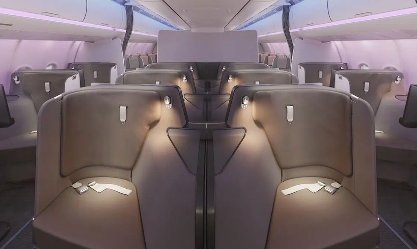 Die neue Business Class von Trinity Airways: Die Airline baut 12 Sitze in ihre beste Reiseklasse.