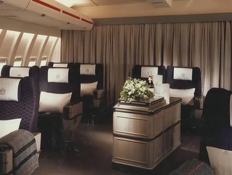 British Airways First-Class-Kabine in den 1980er Jahren: Die Männerdomäne wurde aufgebrochen.