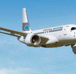 Bombardier CS100 von Odyssey Airlines: Flüge nach Nordamerika.