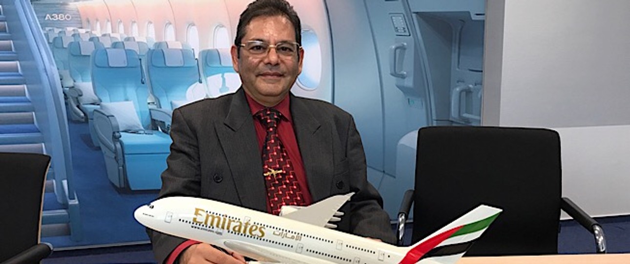 Amin Javer kennt alle Airbus A380 von Emirates in- und auswendig.