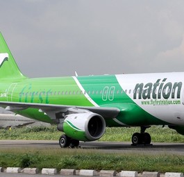 Airbus A320 von First Nation Airways: Am Boden.