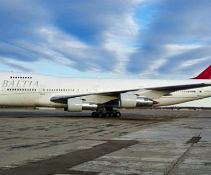 Mittlerweile aussortiert: Baltias Boeing 747-200.