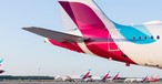 Flugzeuge von Eurowings: Keine Entlastung mehr durch Laudamotion.