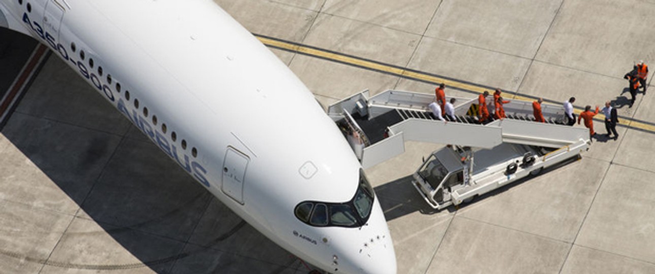 Modell eines Airbus A350: Nochmals alles überprüfen.