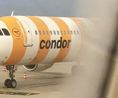 Flugzeug von Condor: Für FTI-Kunden nur noch Rückflüge.