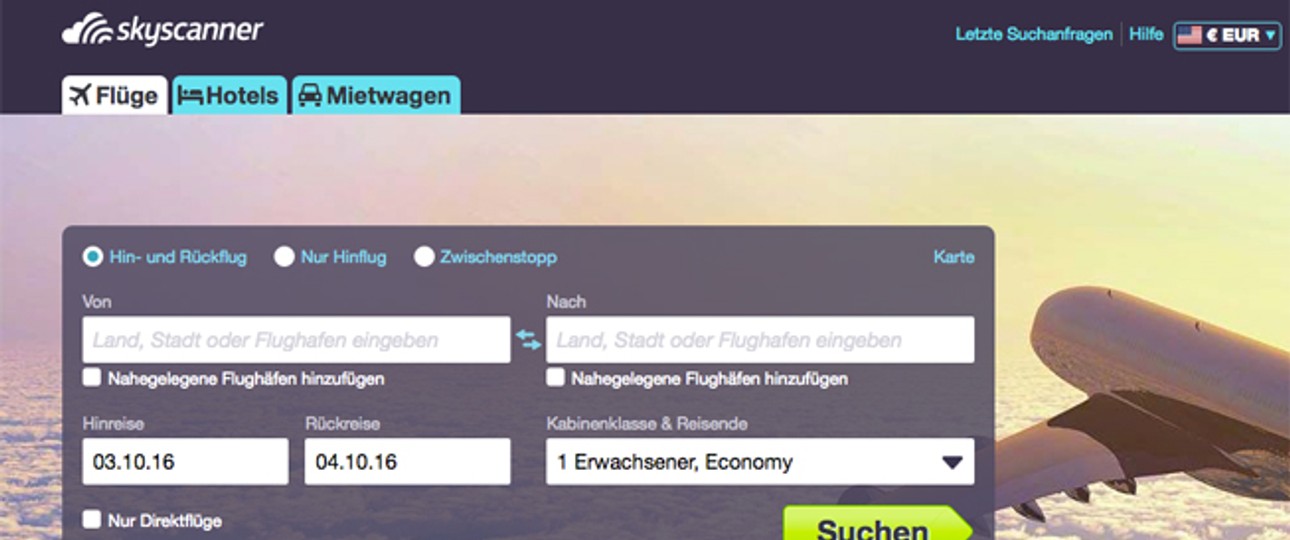 Skyscanner: Das Unternehmen begrüßt die Untersuchung.