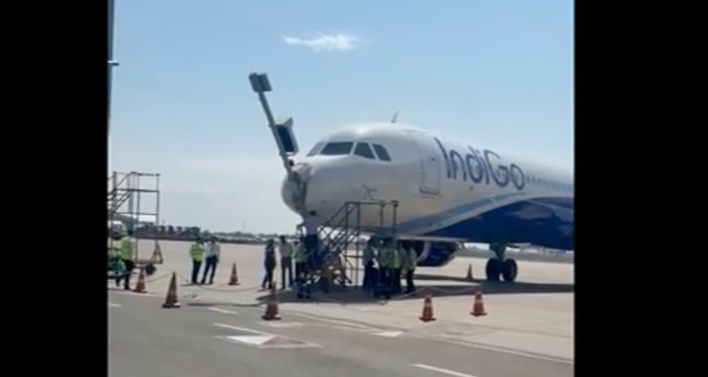 Parkhilfe-Pfosten vs. Airbus A321 Neo: Das Einparken glückte nicht. 