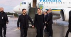 Der ukrainische Präsident und seine Frau bei der Ankunft tin Norwegen: Es ging glimpflich aus. 
