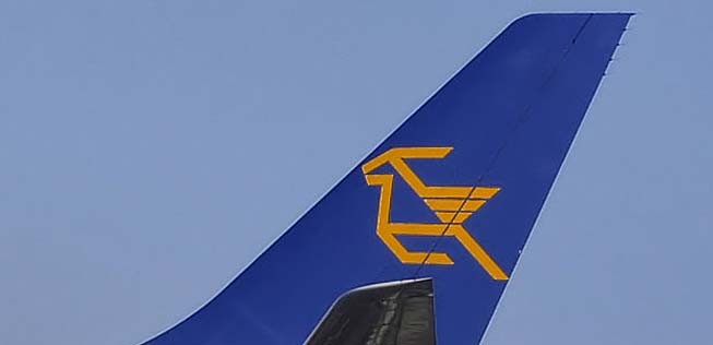 Seitenleitwerk eines ehemaligen Fliegers von Cyprus Airways: Bald wieder auf Flughäfen zu sehen.