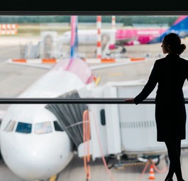 Kabinenpersonal vor einem Wizzair-Flugzeug: Die ungarische Airline soll wieder nach Tuzla fliegen.