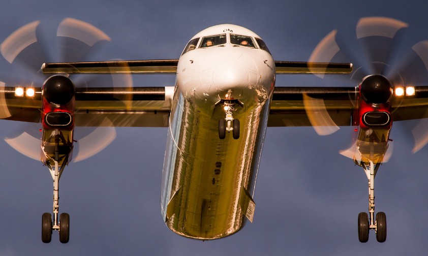 Dash 8 von Austrian Airlines: Fliegt aktuell im Dreieck.