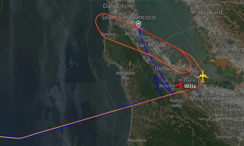 Airbus A350 von Asiana flog San Francisco viel zu tief an