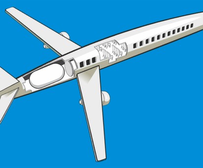 Skizze eines Wasserstofffliegers: Treibstoff der Zukunft?