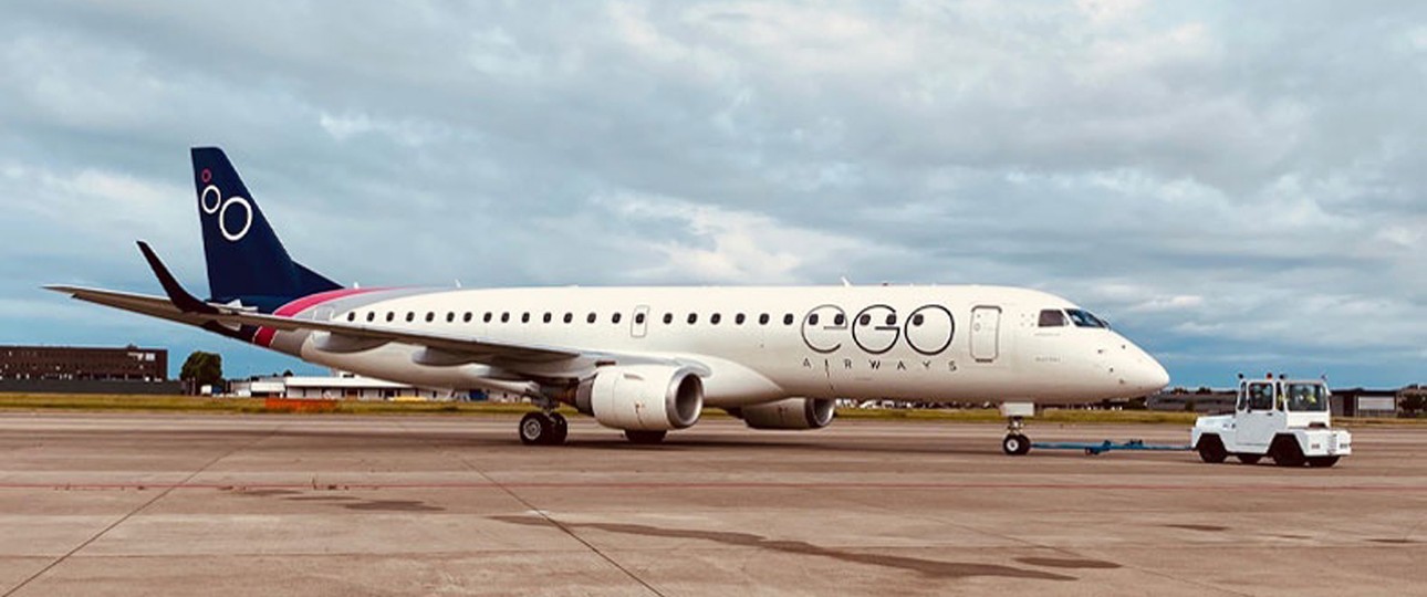 Embraer E190 namens Martina von Ego Airways: Beide Flieger holt sich die Fluglinie aus Deutschland.