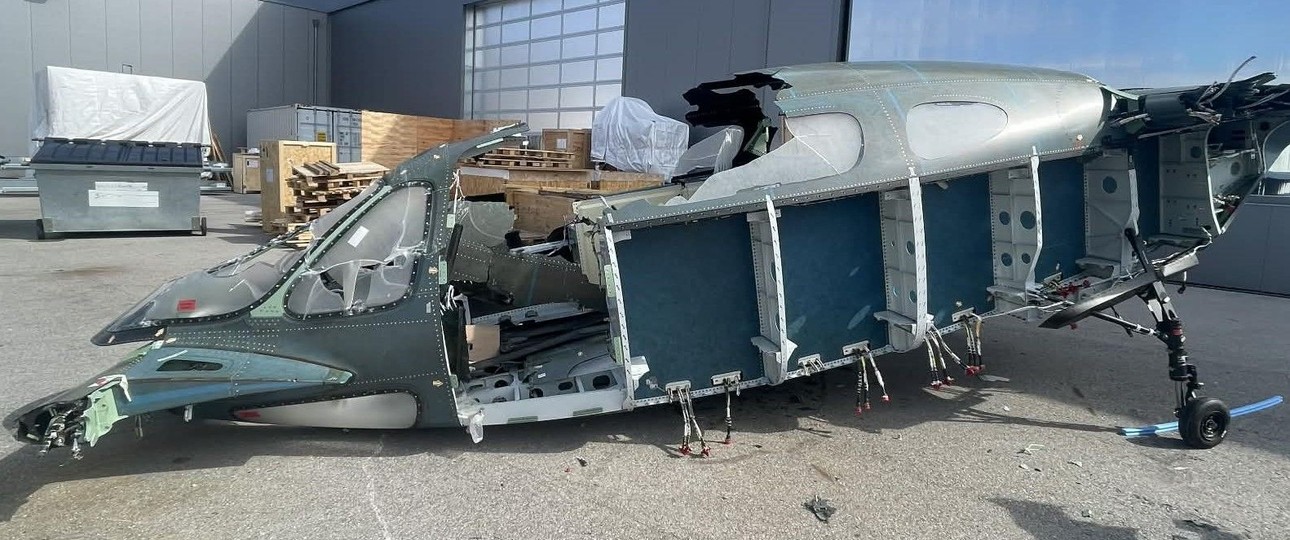 Einer Prototypen des Lilium Jet: Kein schöner Anblick mehr.