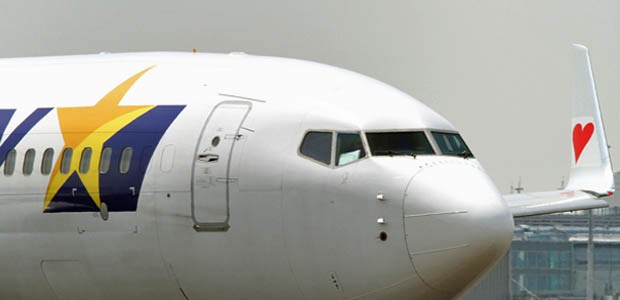 Flieger von Skymark: Noch immer sind die Finanzen der Airline klamm.