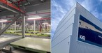 Das neue Hochregallager von Lufthansa Cargo von innen und außen.