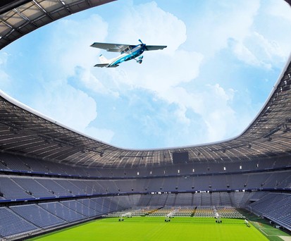 Allianz Arena in München: Flugzeuge sind über den EM-Stadien verboten.