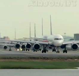 Fast alle großen US-Airlines sind in dem Video vertreten.