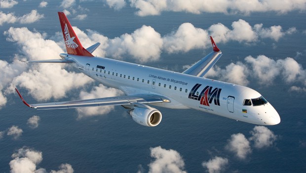 Embraer 190 von LAM Linhas Aéreas de Moçambique: Neue Destinationen.