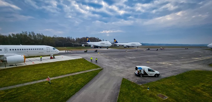 Viel Platz zum Rennen: Der Twente Airport bei Enschede.