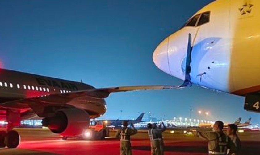 Airbus A321 und Boeing 777: Beide von Eva Air.