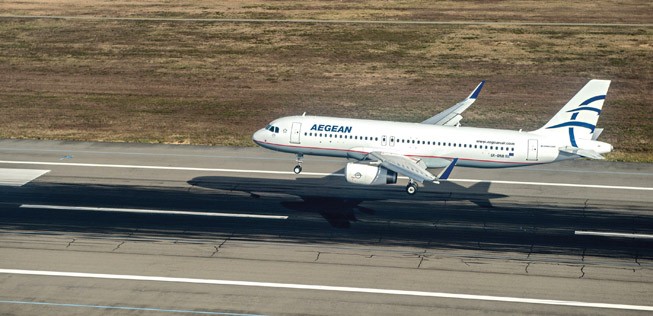 Airbus A320 von Aegean Airlines: Die Fluglinie landet kommenden Sommer in Kassel.